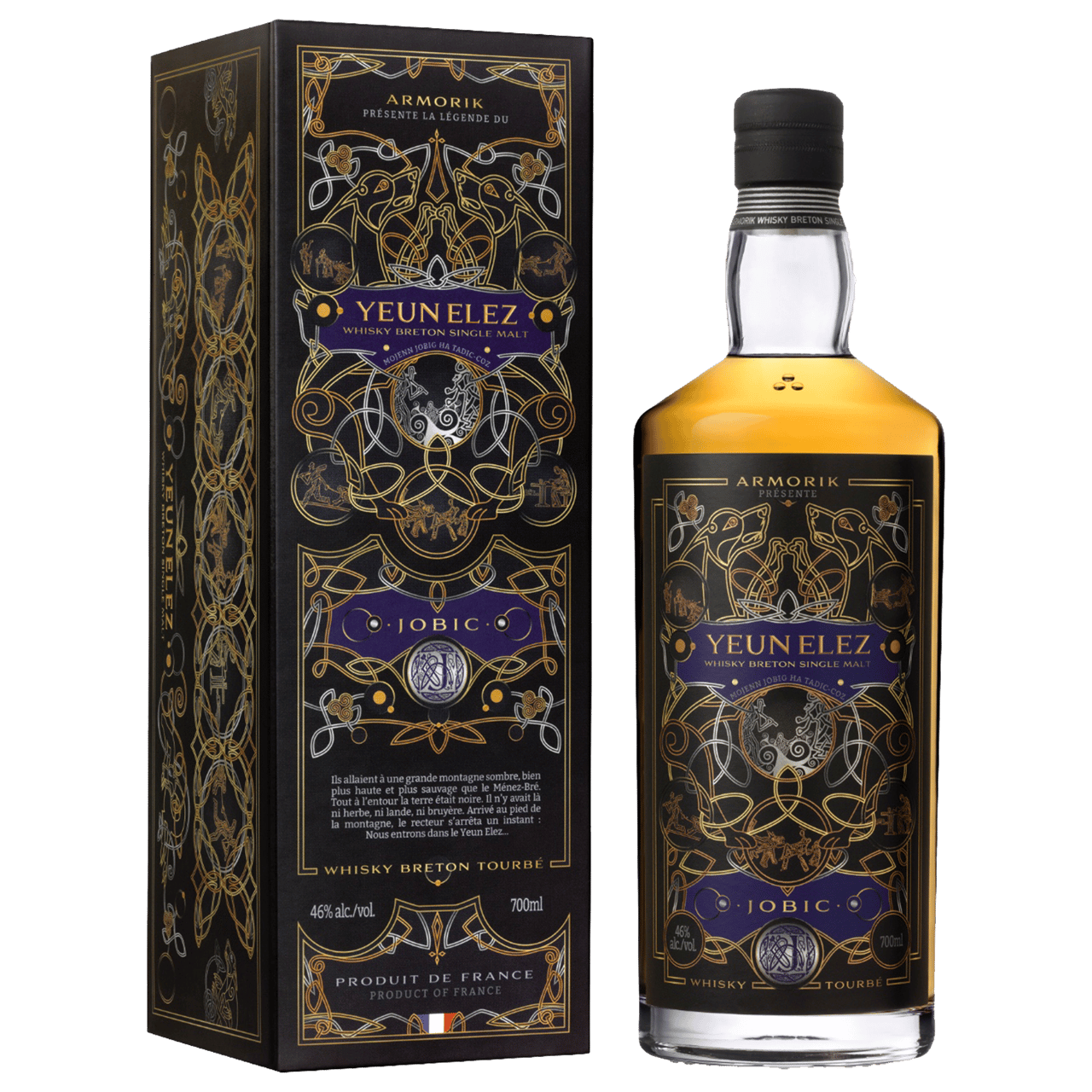 Armorik Yeun Elez Jobic French Single Malt Whisky 700ml
