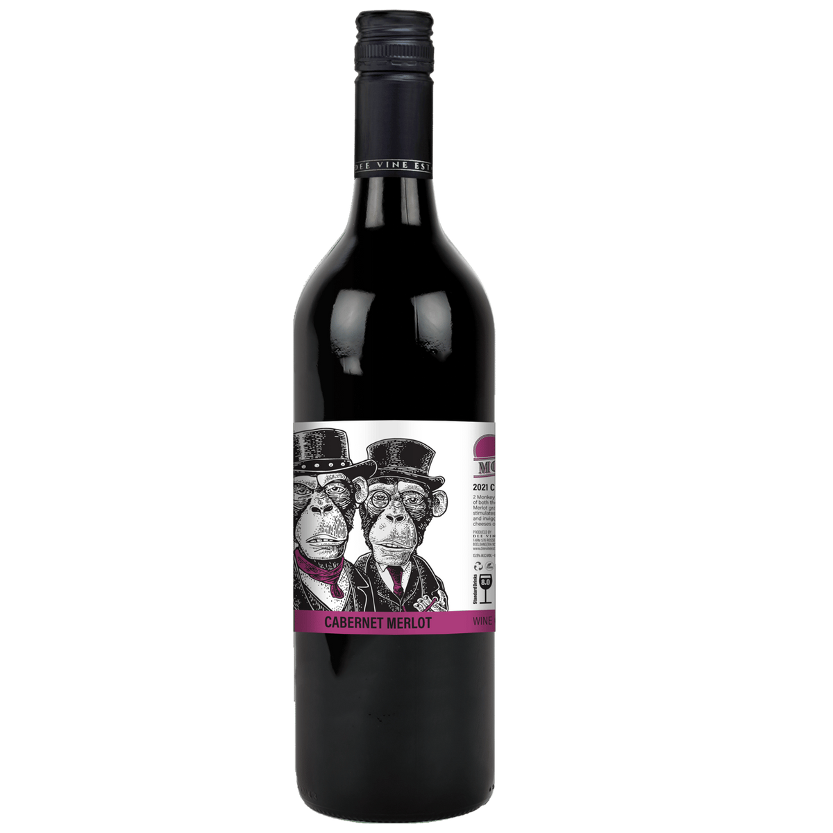 2 Monkeys Cabernet Merlot - Boozeit.com.au