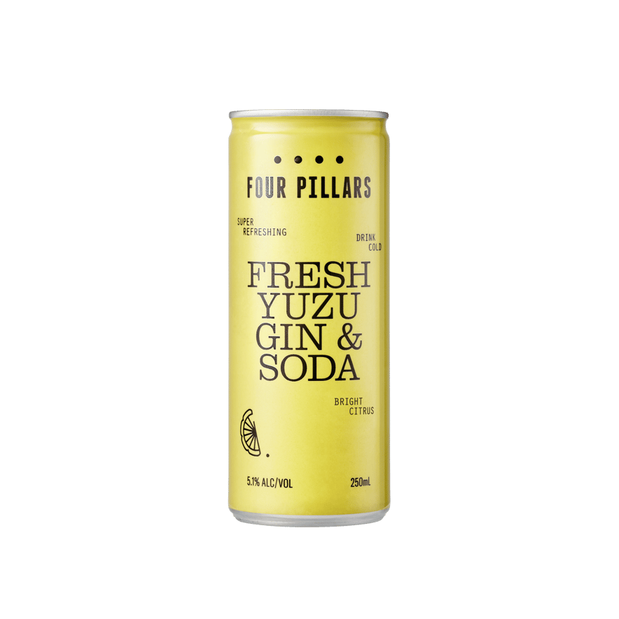 Four Pillars Fresh Yuzu Gin & Soda Cans 250ml