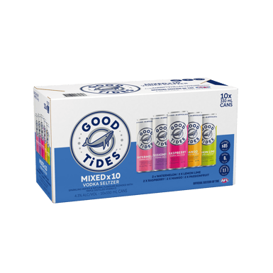 Good Tides Hard Seltzer Mixed 10 Pack Cans 330ml