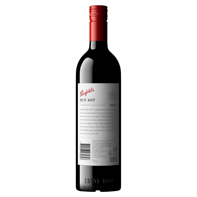 Penfolds Bin 407 Cabernet Sauvignon 2020