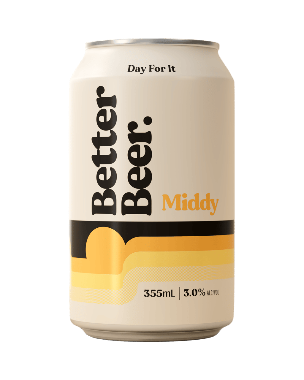 Better Beer Middy Lager 3.0% Can 355ml - Boozeit.com.au
