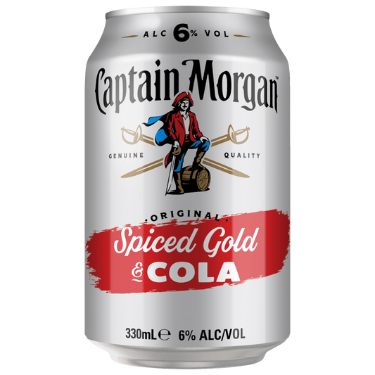 Captain Morgan & Cola 6% Cans 330ml