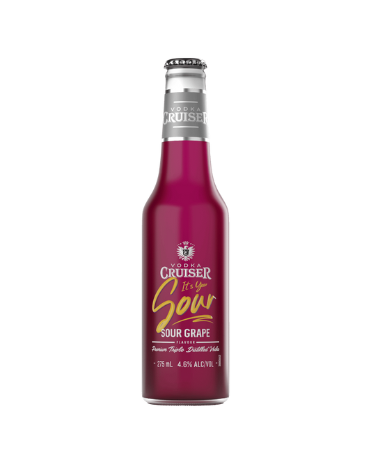 Vodka Cruiser Sour Grape Bottles 275ml