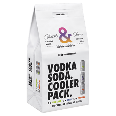 Ampersand Vodka Soda & Cooler Pack Cans 330ml