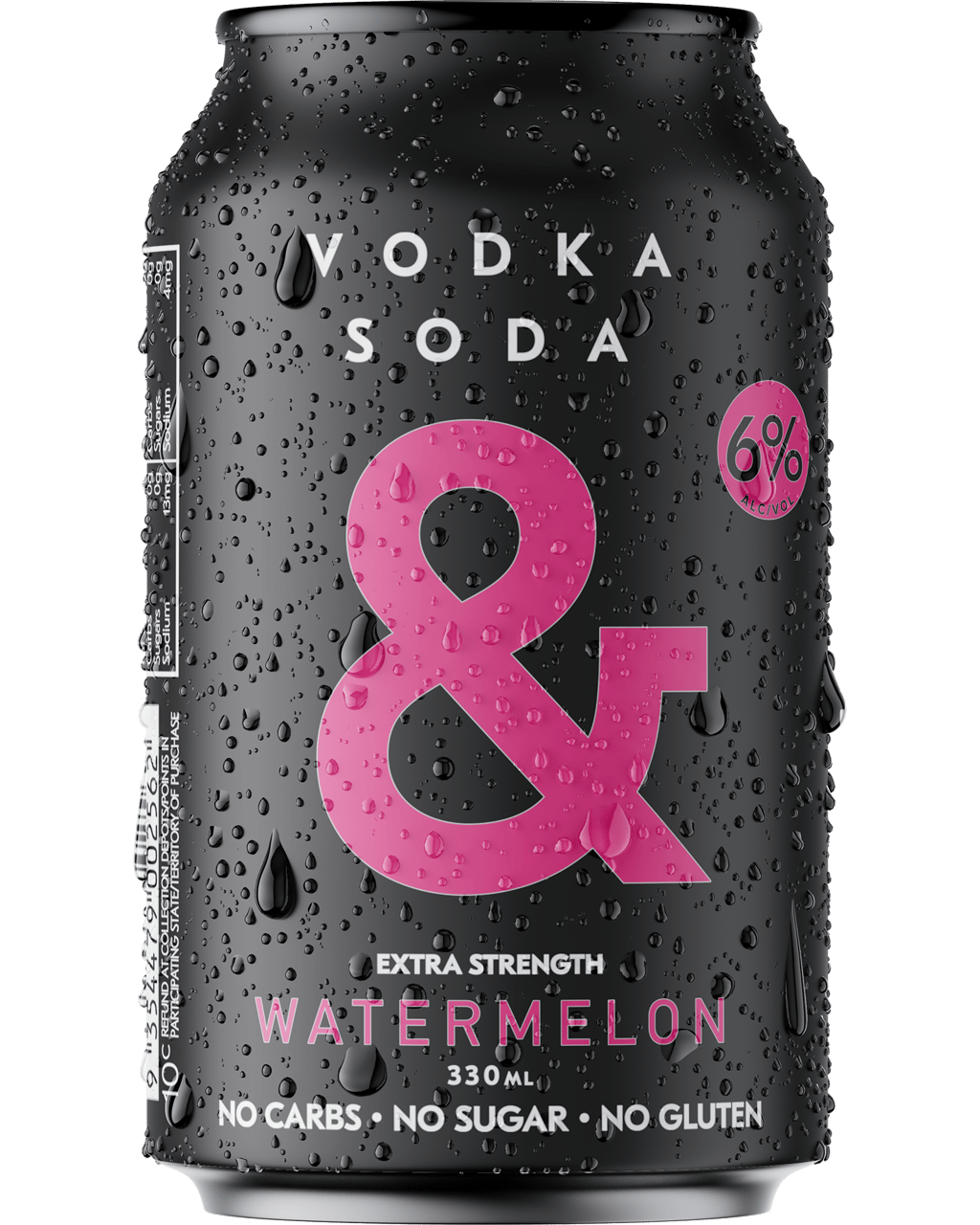 Ampersand Vodka Soda & Watermelon 6% Cans 330ml
