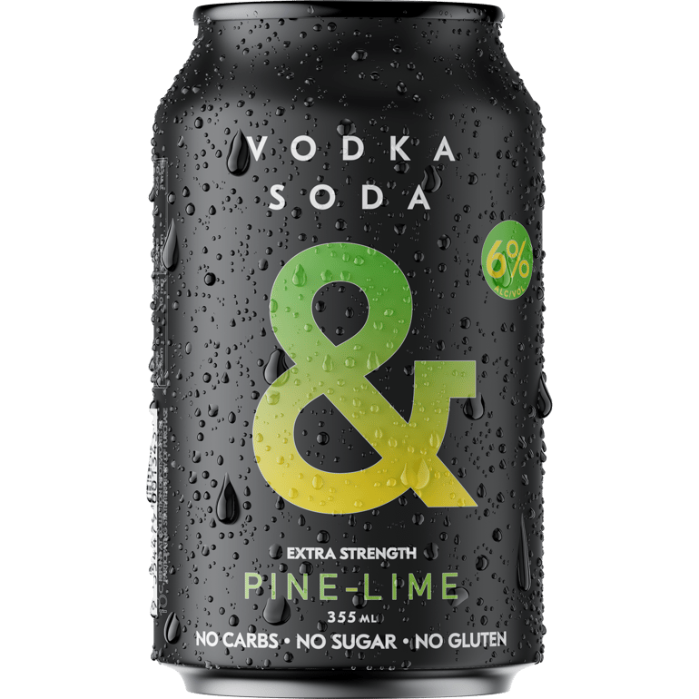 Ampersand Vodka Soda & Pine Lime 6% Cans 330ml
