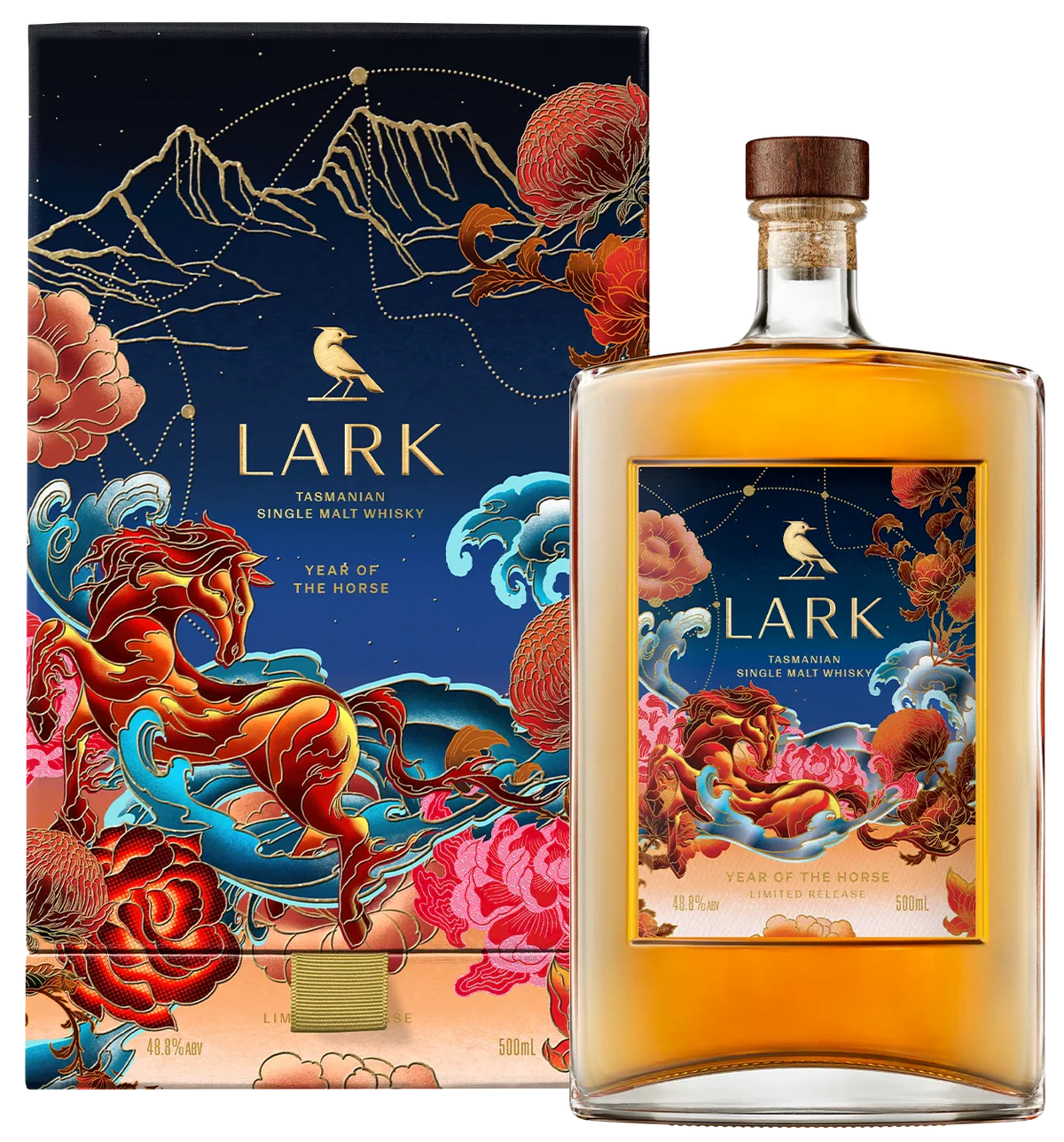 Lark Lunar New Year of the Horse Single Malt Australian Whisky 500ml
