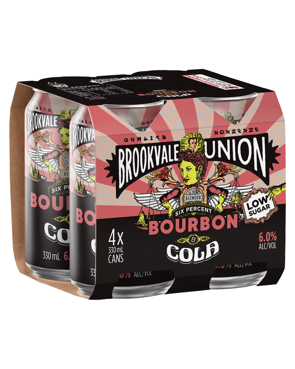 Brookvale Union Bourbon & Cola 6% Cans 330ml