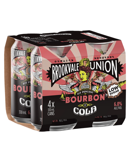 Brookvale Union Bourbon & Cola 6% Cans 330ml