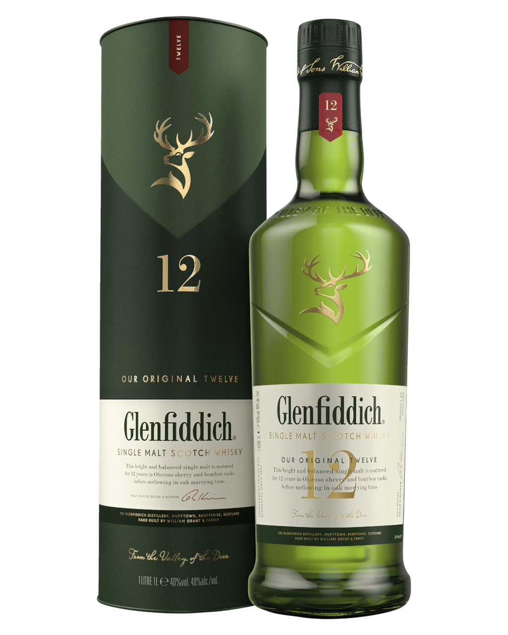 Glenfiddich 12 Year Old Single Malt Scotch Whisky 700ml