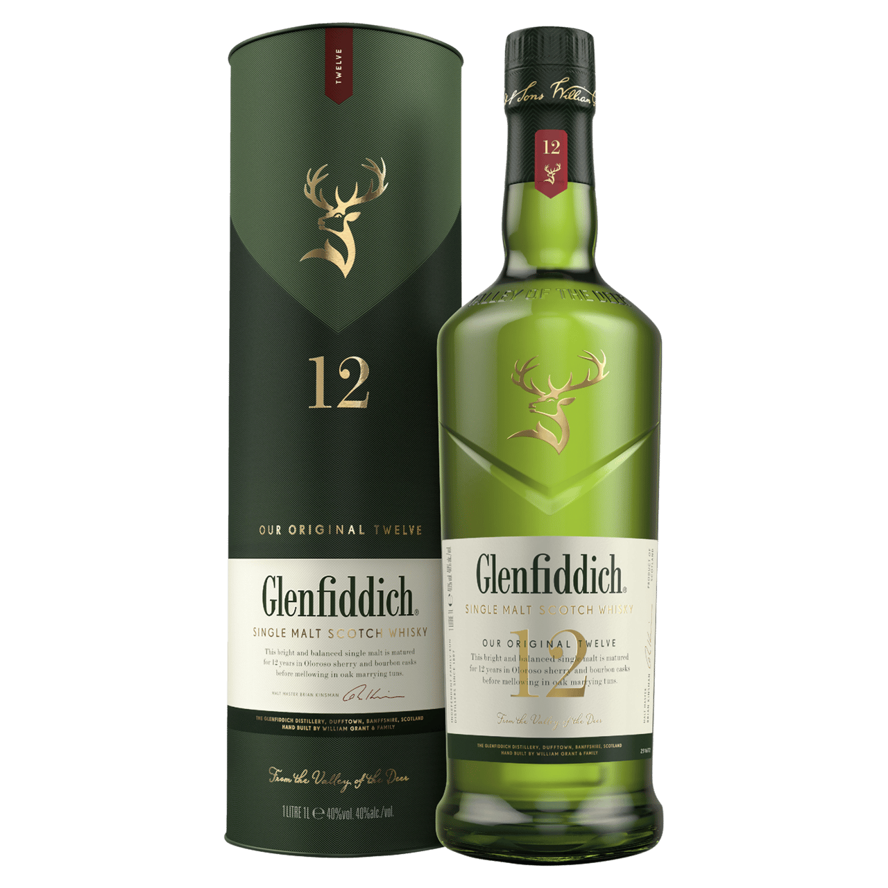 Glenfiddich 12 Year Old Single Malt Scotch Whisky 700ml