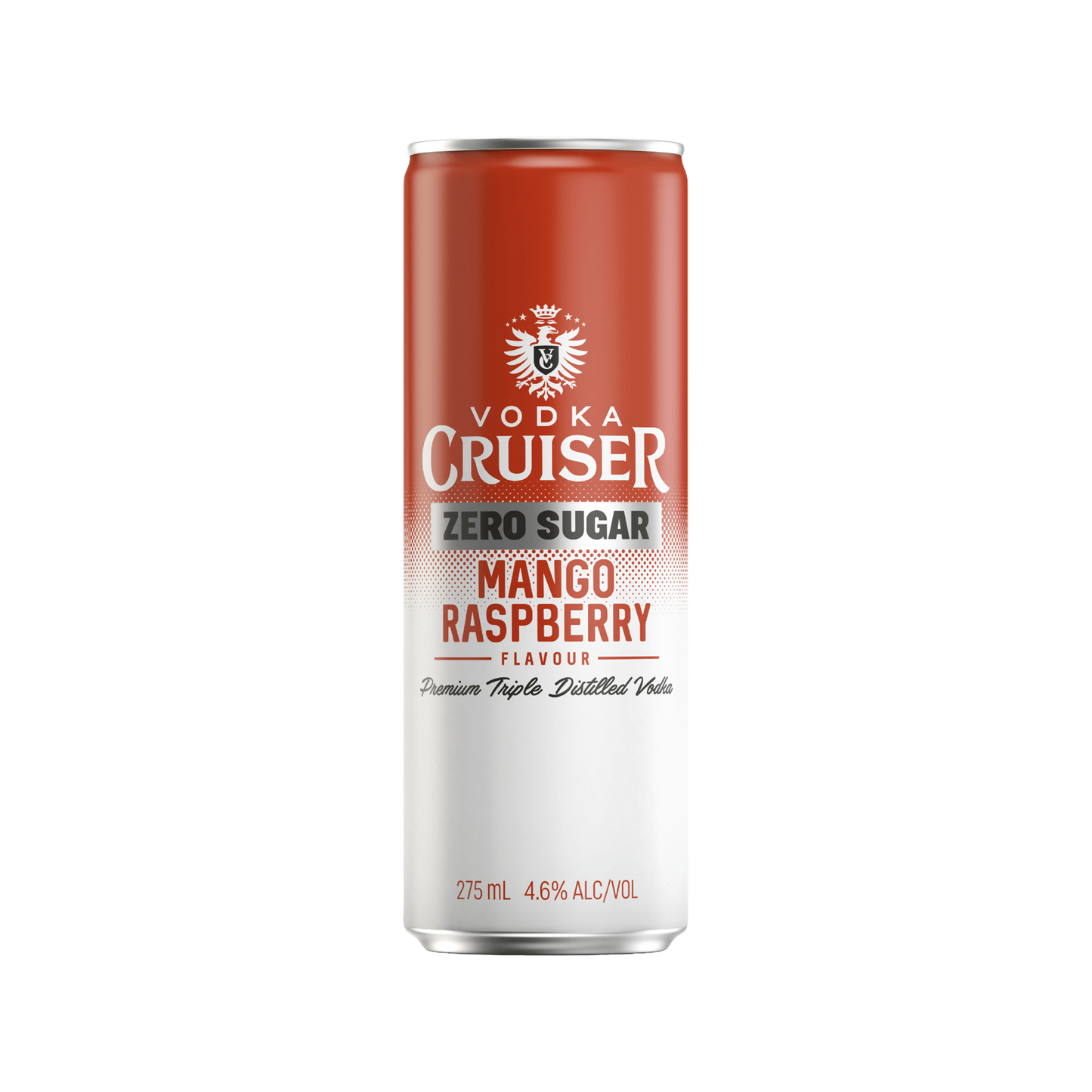 Vodka Cruiser Zero Sugar Mango & Raspberry 4.6% Cans 275ml - Boozeit.com.au