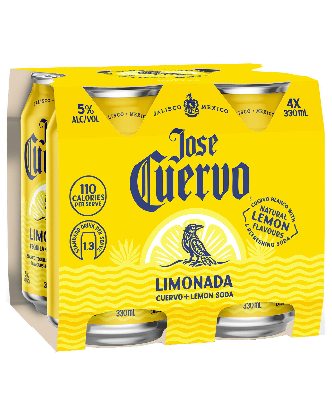Jose Cuervo Limonada Cuervo & Lemon Soda Cans 330ml