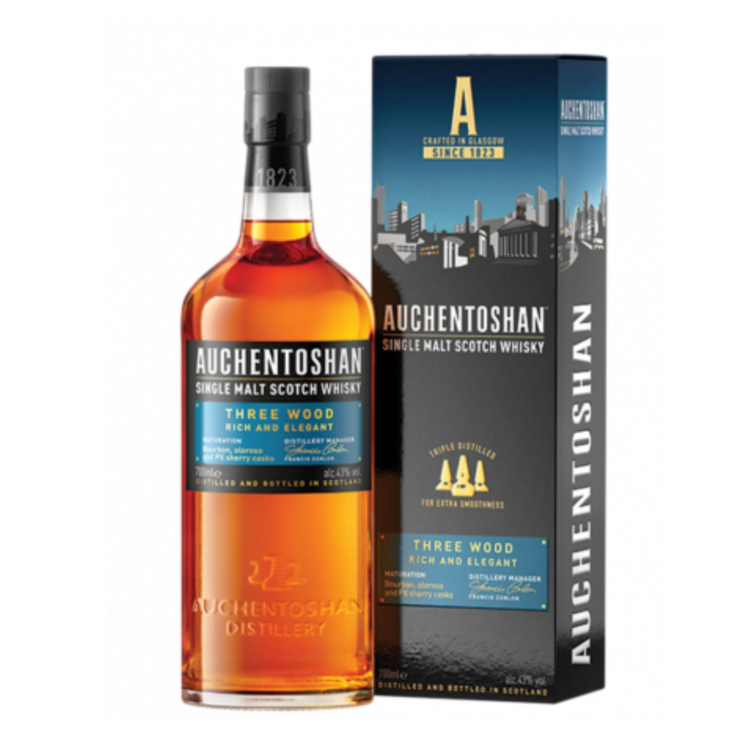 Auchentoshan Three Wood Single Malt Scotch Whisky 700ml