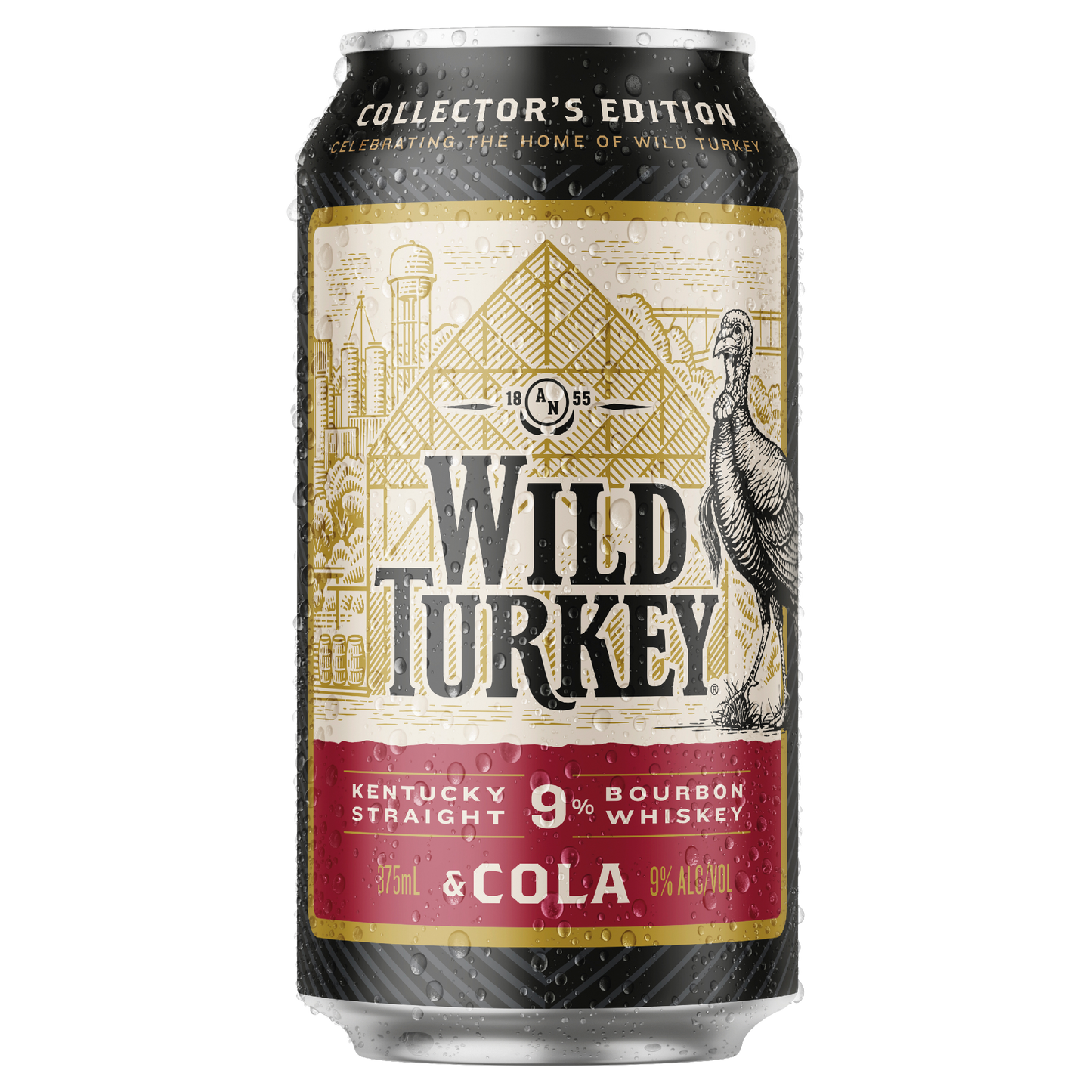 Wild Turkey Heritage 9% 2025 Bourbon & Cola Cans 375ml