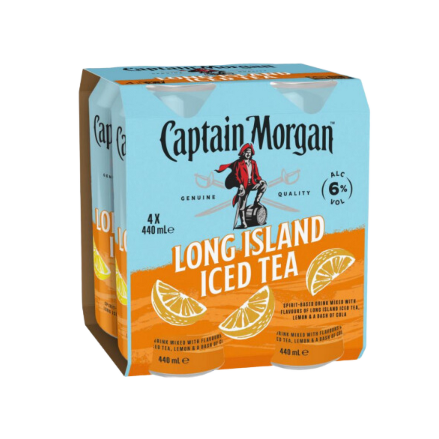 Captain Morgan Long Island Iced Tea 6% Cans 440ml