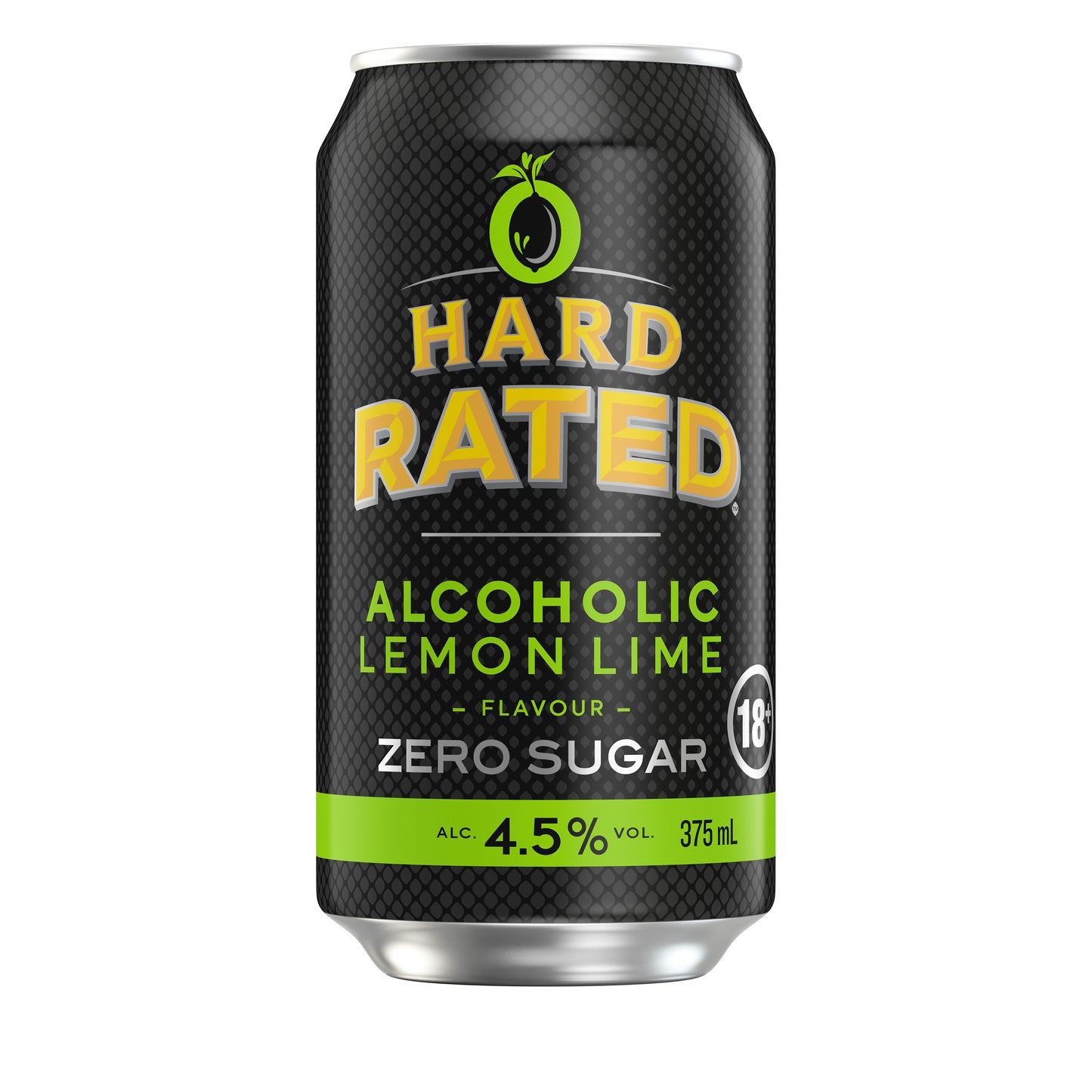 Hard Rated Zero Sugar Alcoholic Lemon Lime Cans 375ml