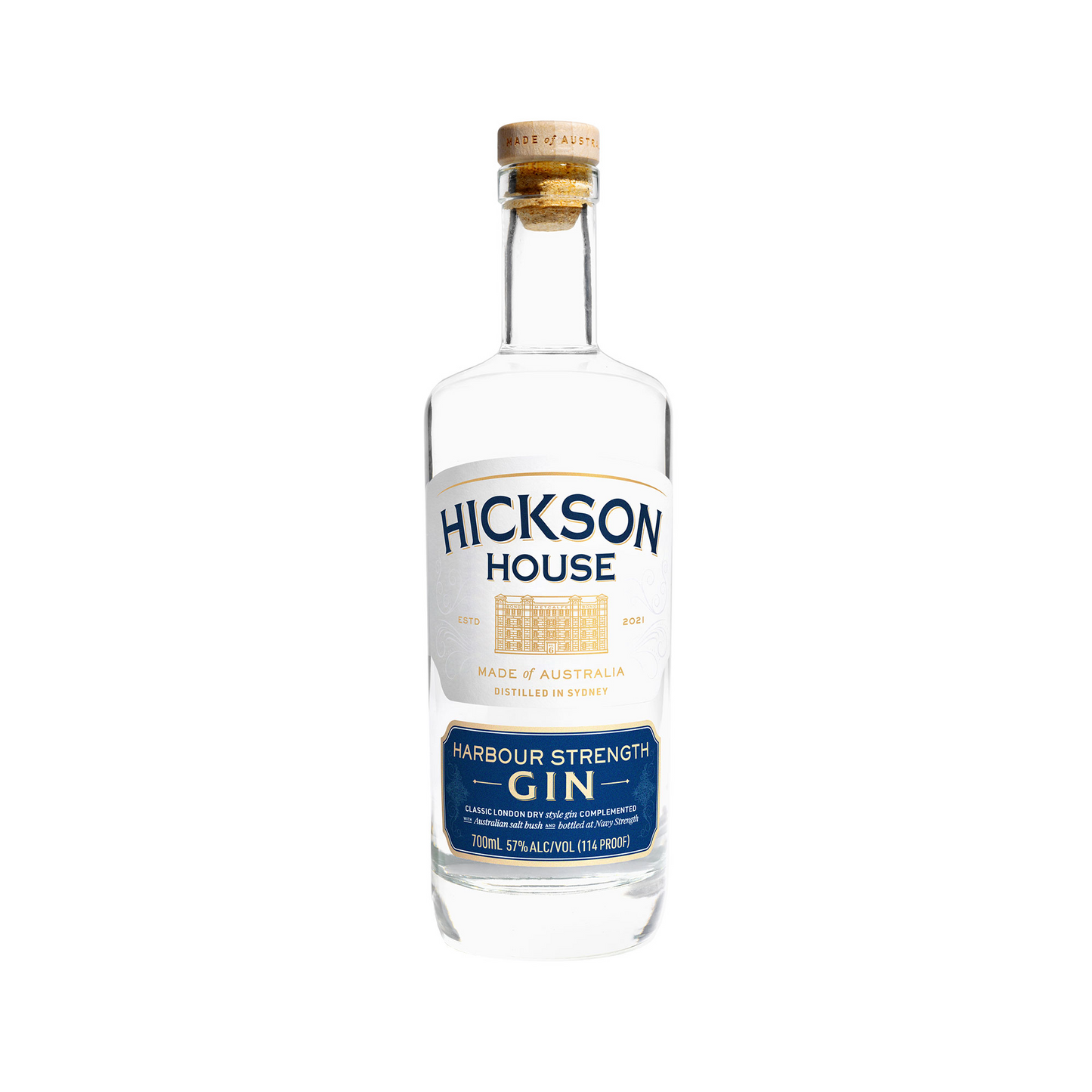 Hickson House Harbour Strength Gin 700ml