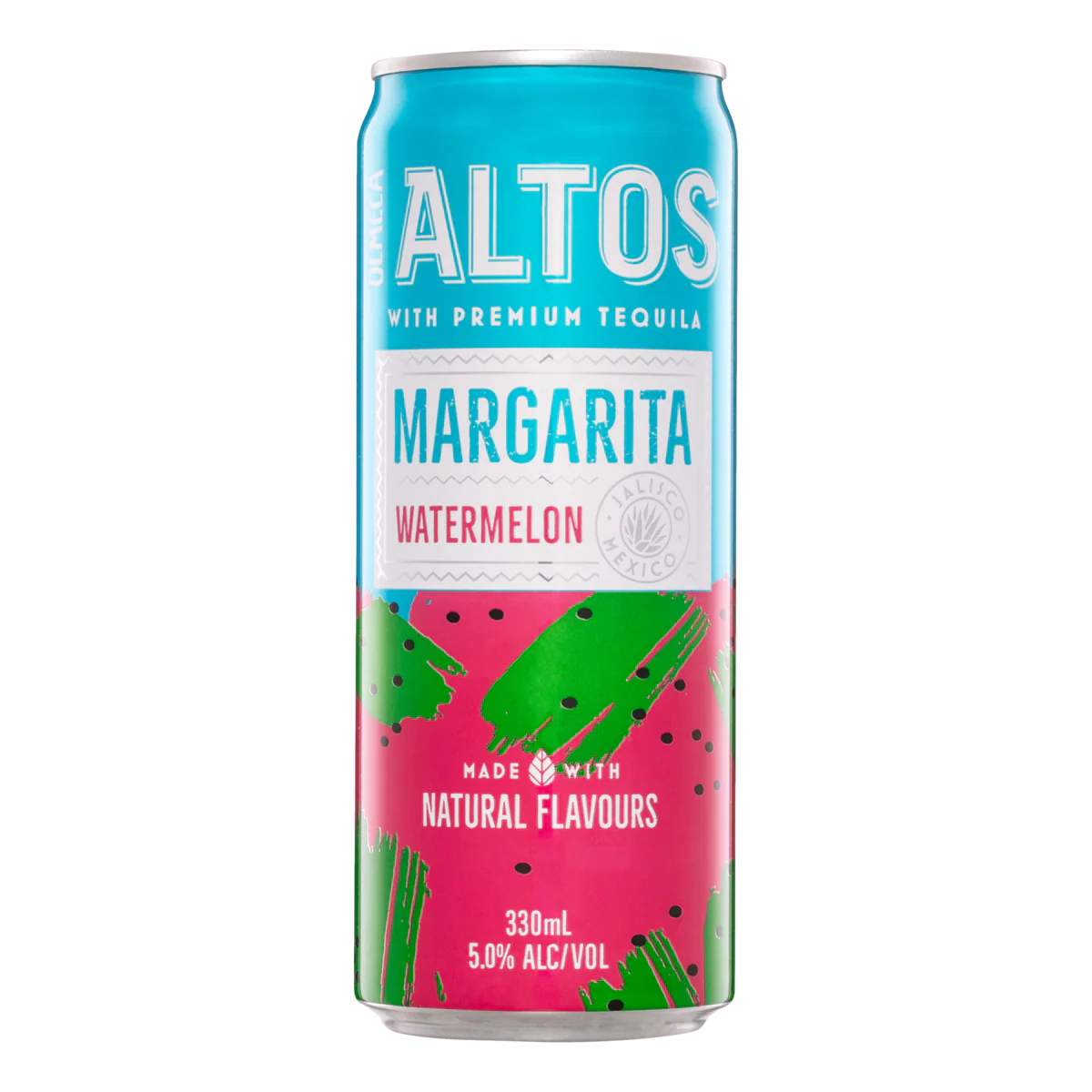 Olmeca Altos Tequila Watermelon Margarita Cans 330ml