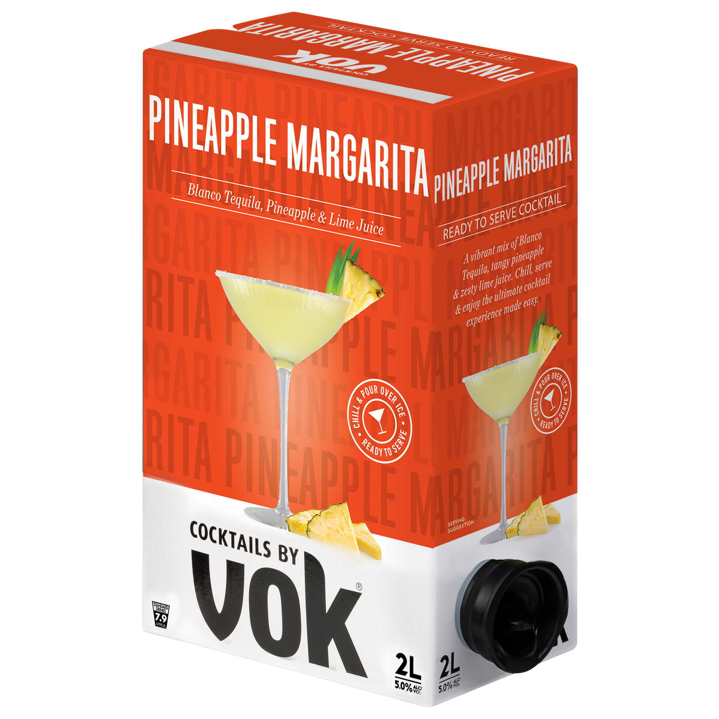 Vok Cocktails Pineapple Margarita 2L