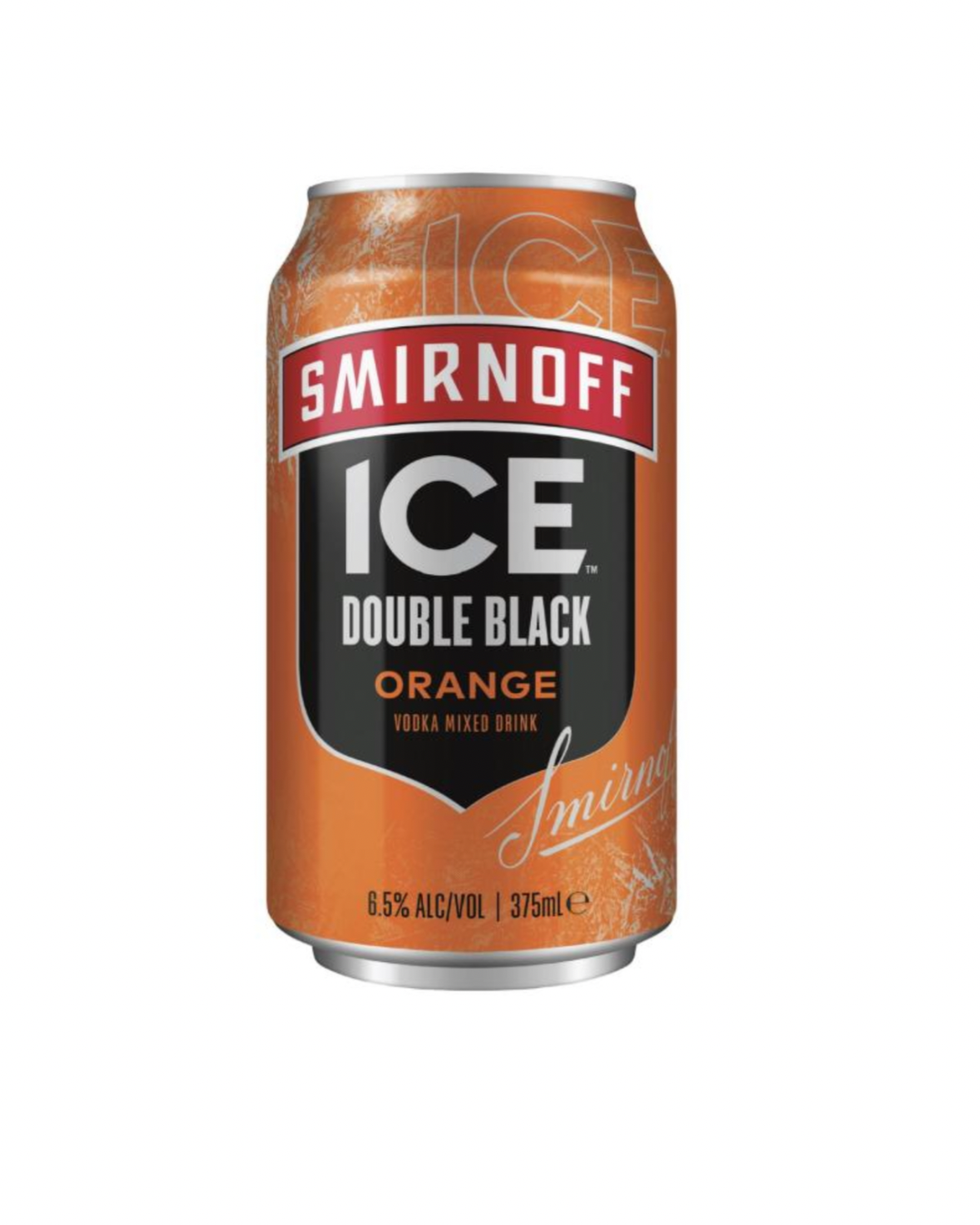 Smirnoff Ice Double Black Orange Vodka 6.5% Cans 375ml