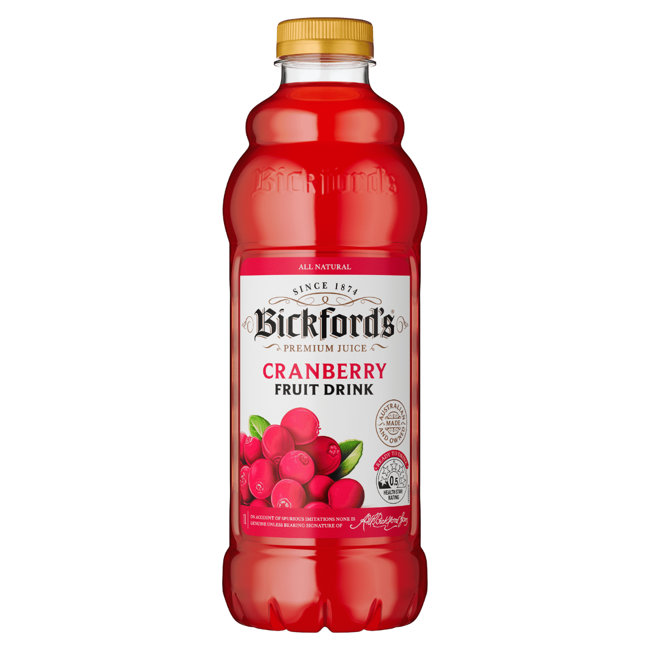 Bickford's Cranberry Fruit Drink 1L
