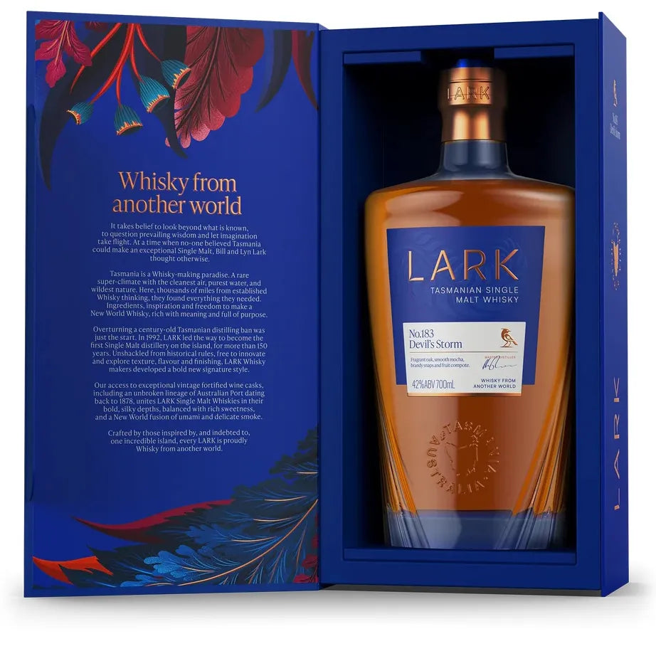 Lark Devil’s Storm No 183 Tasmanian Single Malt Whisky 700ml - Boozeit.com.au