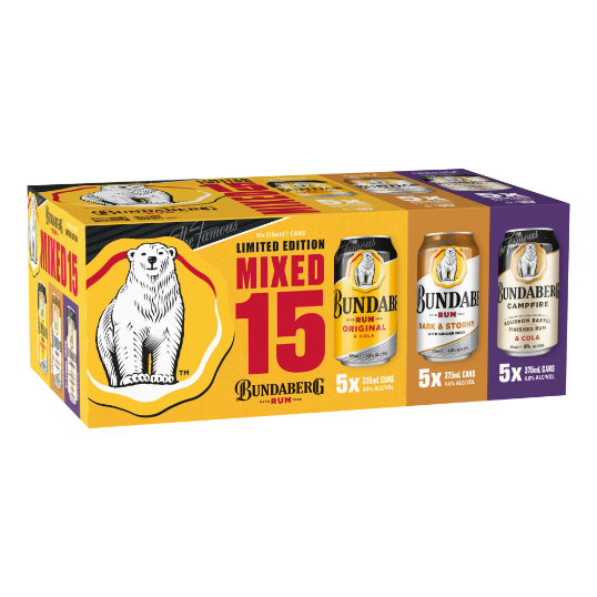 Bundaberg Limited Edition Mixed 15 Cans 375ml