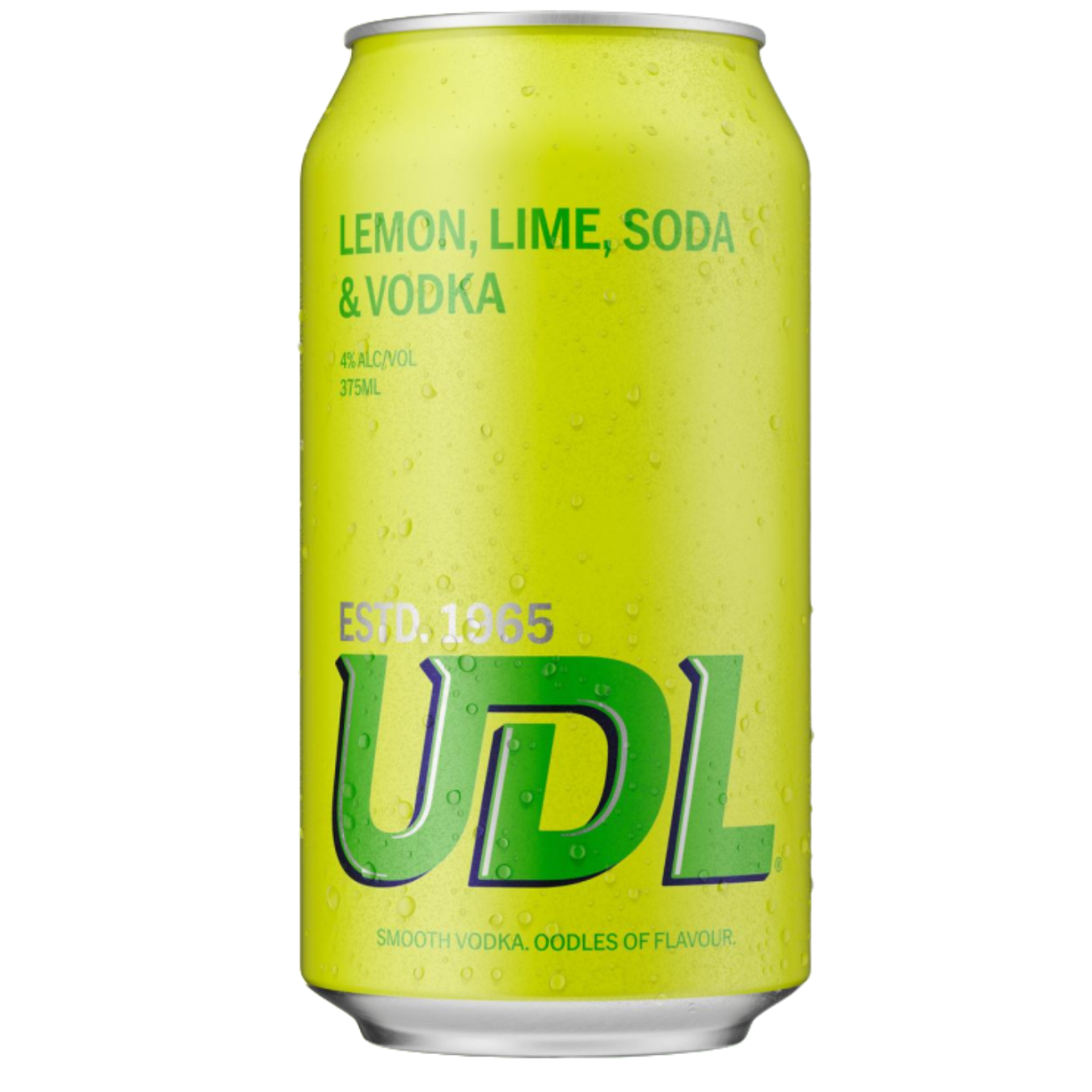 UDL Vodka Lemon, Lime, Soda & Vodka Cans 375ml