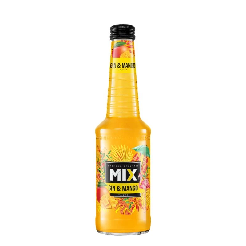 MIX Gin & Mango 0% Premium Mocktail Bottles 330ml