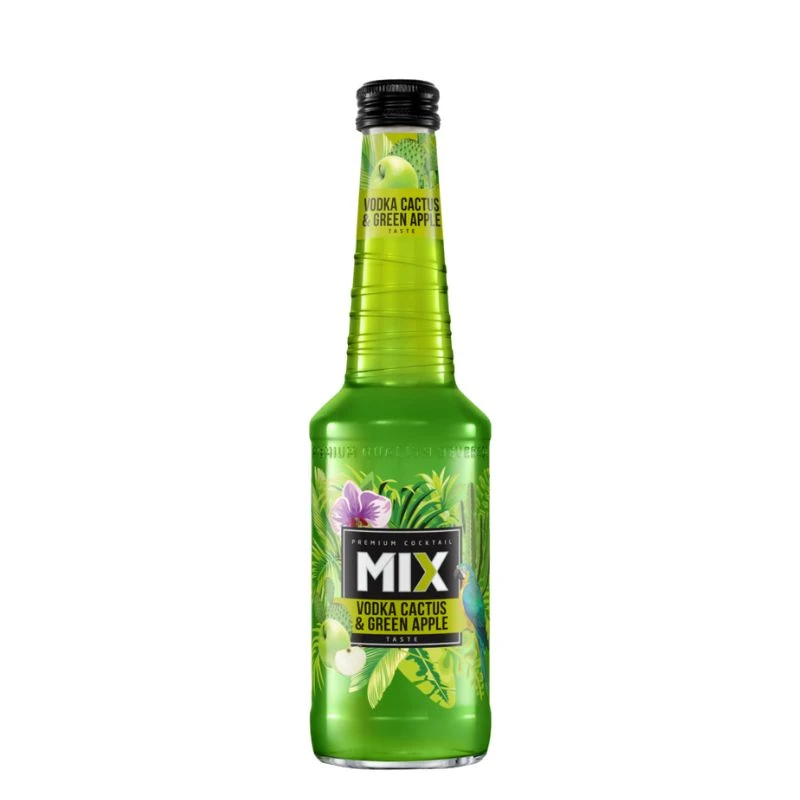 MIX Vodka, Cactus & Green Apple Premium Cocktail Bottles 330ml