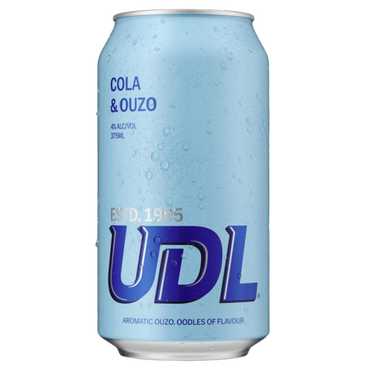 UDL Cola & Ouzo Cans