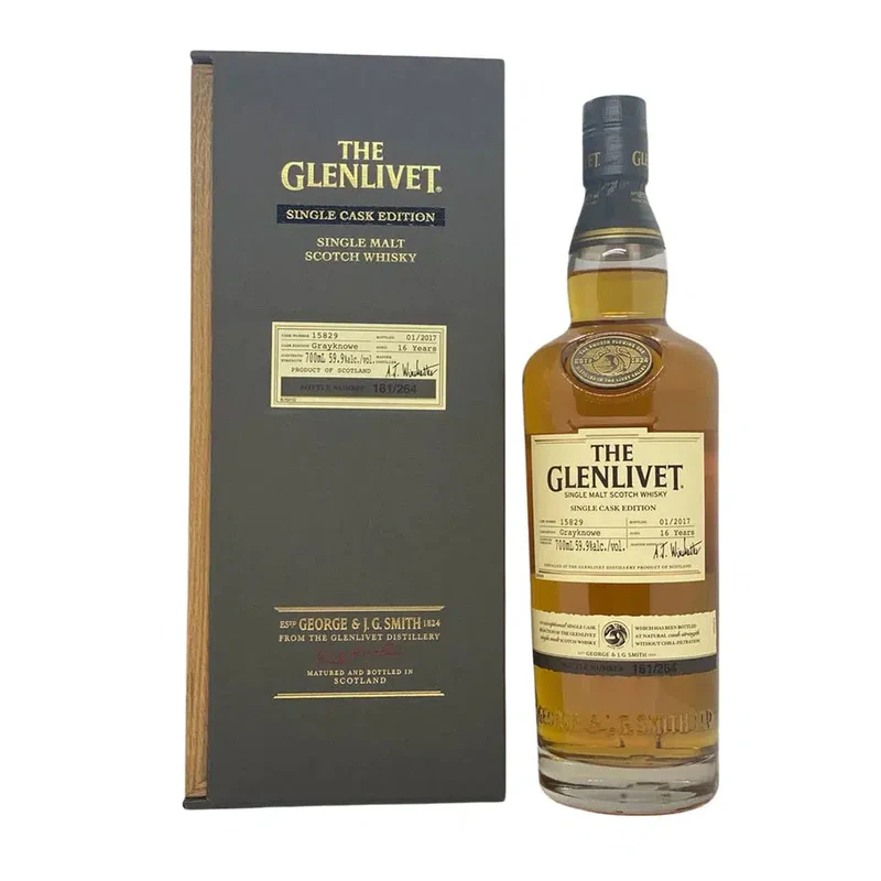 The Glenlivet Single Cask Edition 16 Year Old Grayknowe Single Malt Scotch Whisky 700ml