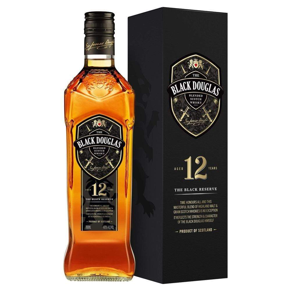 Black Douglas 12 Year Old Scotch Whisky 700ml