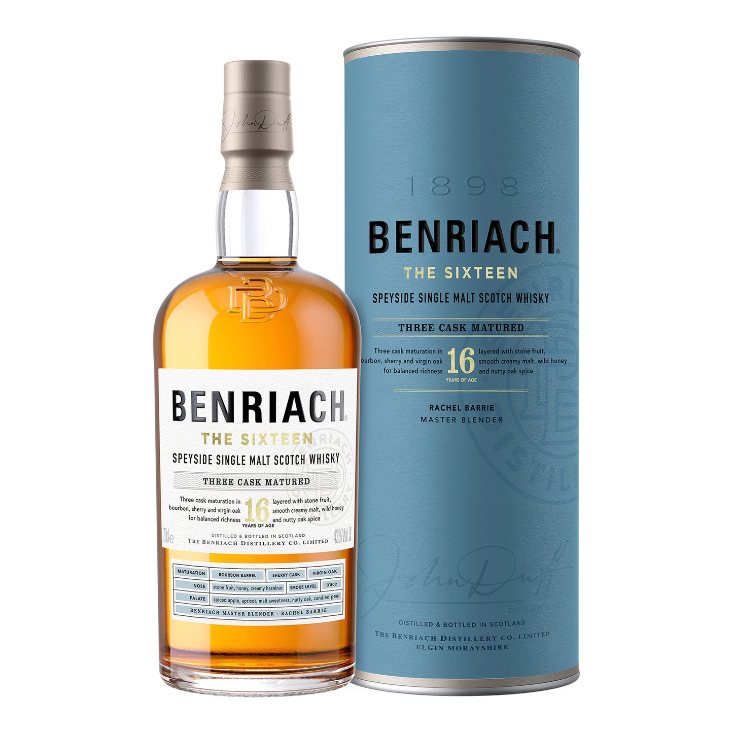 BenRiach 16 Year Old Single Malt Scotch Whisky 700ml