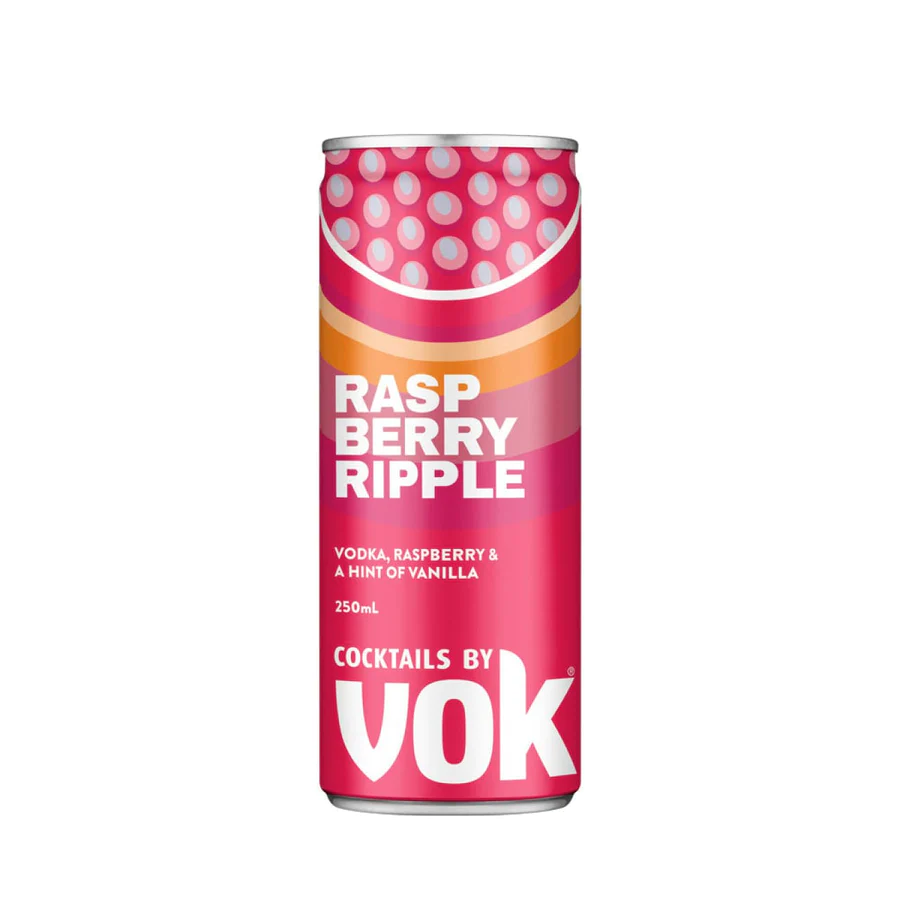 Vok Cocktails Raspberry Ripple Cans 250ml