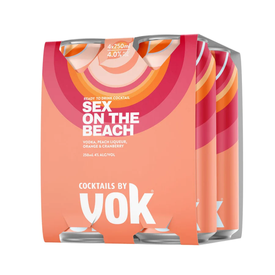 Vok Cocktails Sex On The Beach Cans 250ml
