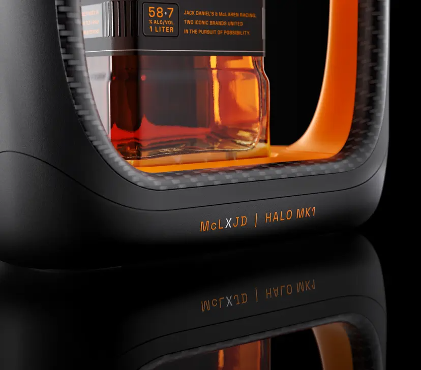 Jack Daniel's x McLaren Halo MK1 Limited Edition 2026 Cask Strength Tennessee Whiskey 1L