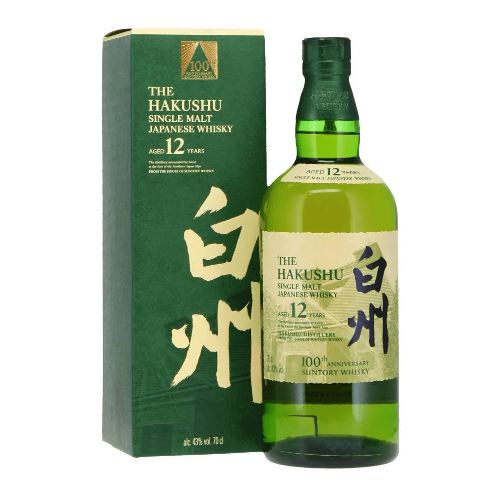 Hakushu 12 Year Old 100th Year Anniversary Single Malt Whisky 700ml - Boozeit.com.au