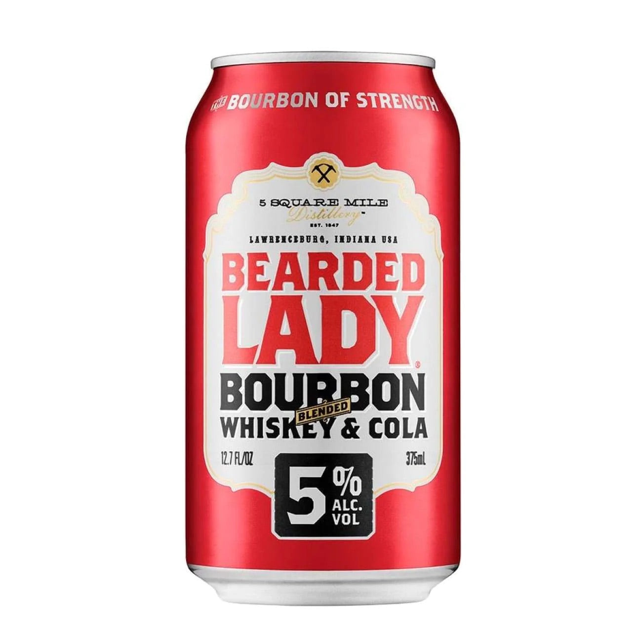 Bearded Lady Bourbon Whiskey & Cola 5% Cans 375ml