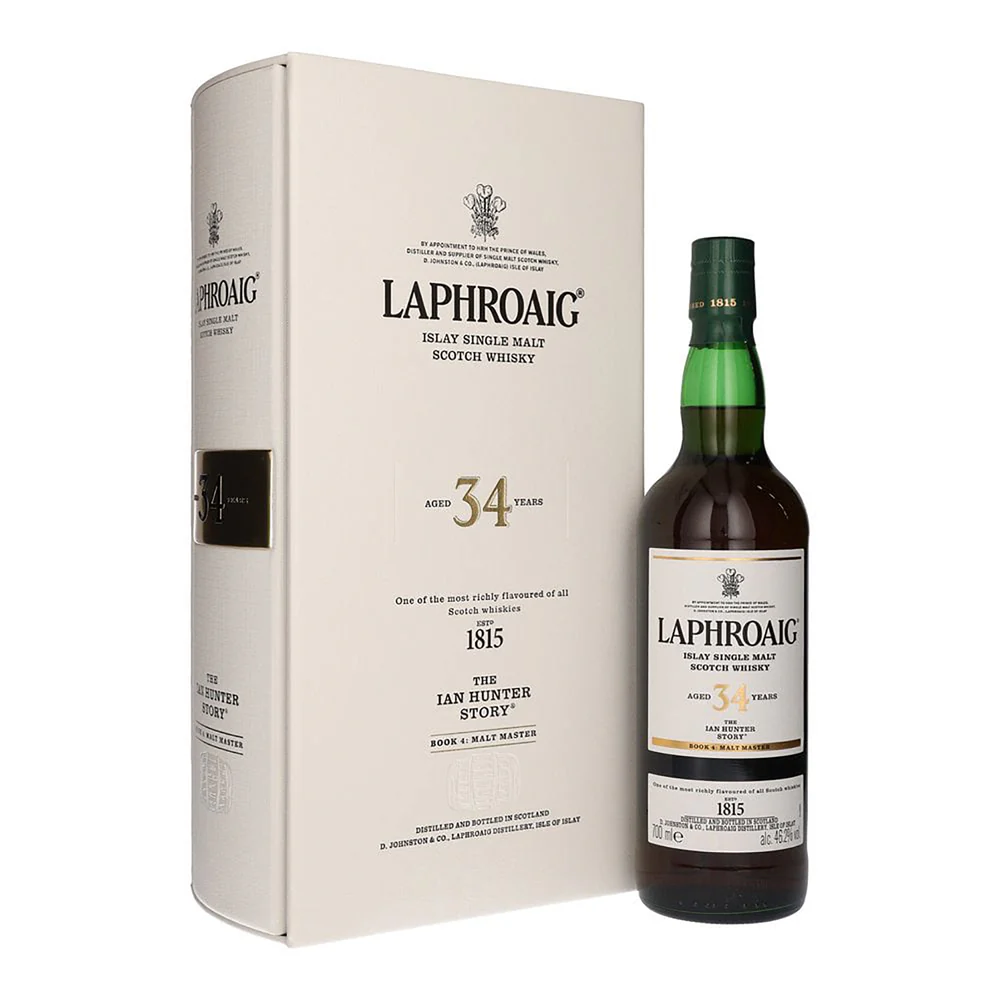 Laphroaig 34 Year Old The Ian Hunter Story Book 4 Single Malt Scotch Whisky 700ml