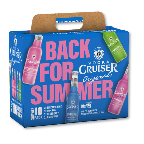 Vodka Cruiser Mixed Summer Limited Edition 10 Pack 275ml