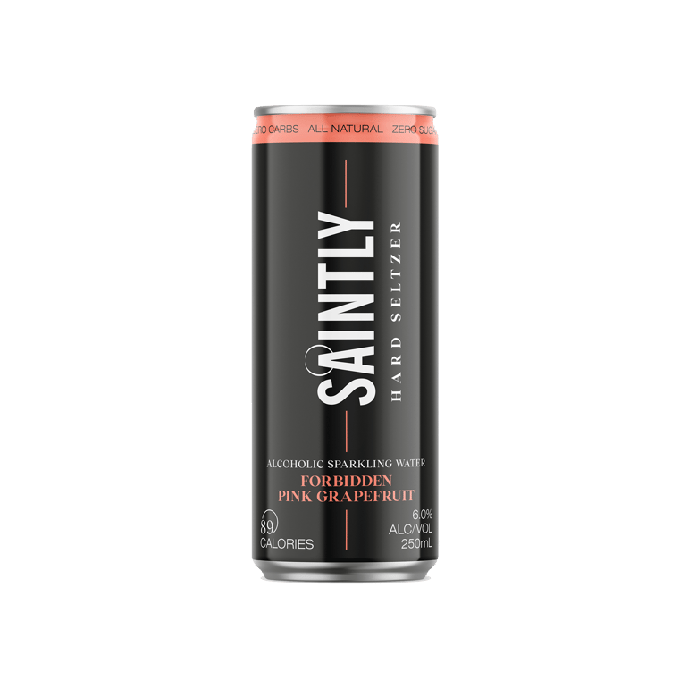 Saintly Hard Seltzer Forbidden Pink Grapefruit 6% Cans 250ml