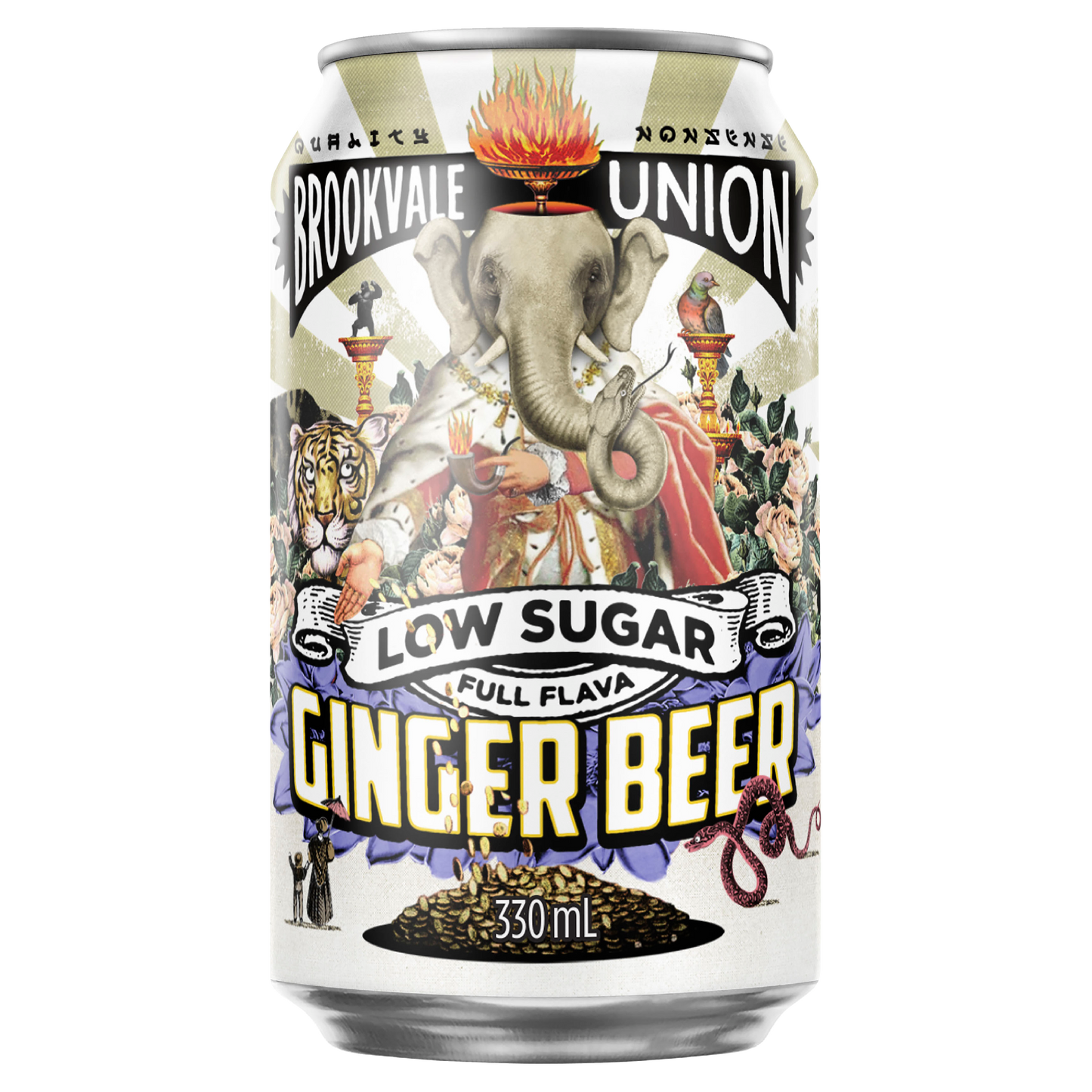 Brookvale Union Ginger Beer Low Sugar Cans 330ml