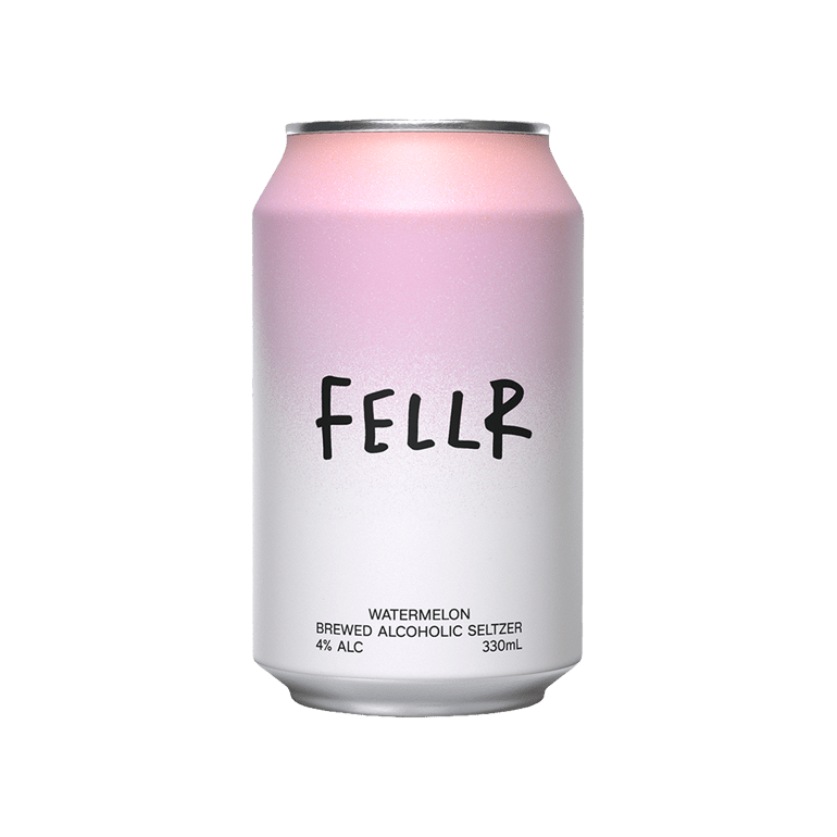 FELLR Watermelon Brewed Alcoholic Seltzer Cans 330ml