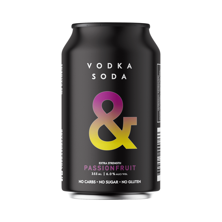 Ampersand Vodka Soda & Passionfruit 6.0% Cans 330ml