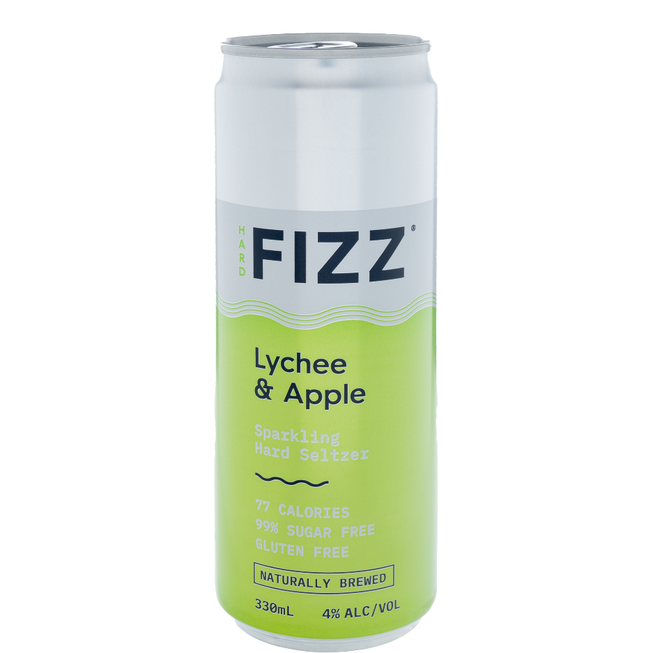 Hard Fizz Lychee & Apple Seltzer Cans 330ml