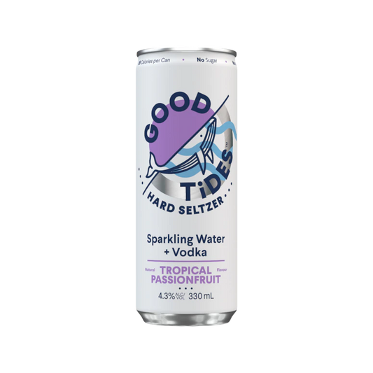 Good Tides Hard Seltzer Tropical Passionfruit Cans 330ml