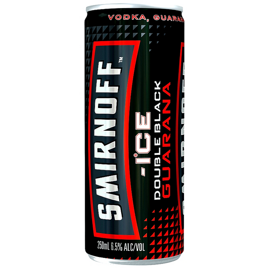 Smirnoff Ice Double Black & Guarana Cans 250ml